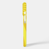 Yellow Sunburst "Voeg Jouw namen toe" Case-Mate iPhone Case (Achterkant / Links)