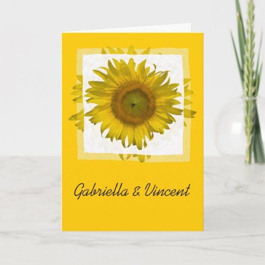 Yellow Sunflower (Voorkant)