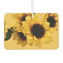 Yellow Sunflower Air Freshener