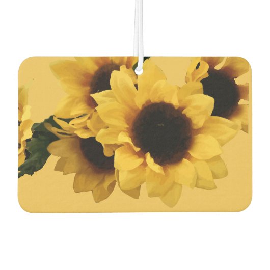 Yellow Sunflower Air Freshener Luchtverfrisser (Voorkant)