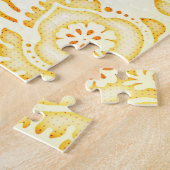 Yellow Sunflower Art Faith Puzzle Legpuzzel (Zijkant)