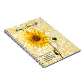 Yellow Sunflower Art Prayer Journal Notitieboek (Rechterzijde)