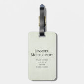 Yellow Sunflower Bouquet in Waterverf Bagagelabel (Achterkant verticaal)