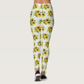Yellow Sunflower Bouquet in Waterverf Leggings (Achterkant)