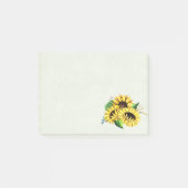 Yellow Sunflower Bouquet in Waterverf Post-it® Notes (Voorkant)