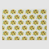 Yellow Sunflower Bouquet in Waterverf Tissuepapier (Voorkant)