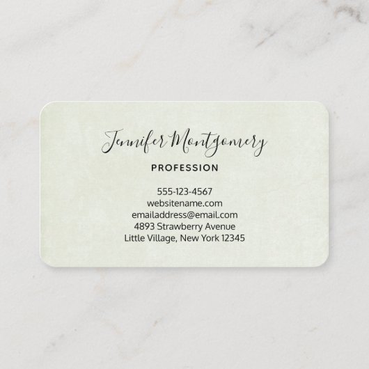 Yellow Sunflower Bouquet in Waterverf Visitekaartje (Achterkant)