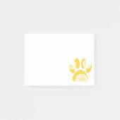 Yellow Sunflower Dog Paw Print Post-it® Notes (Voorkant)