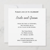 Yellow Sunflower Engagement Party Kaart (Achterkant)