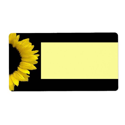 Yellow Sunflower Etiket (Voorkant)