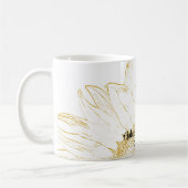 Yellow Sunflower Graphic Wedding Koffiemok (Links)