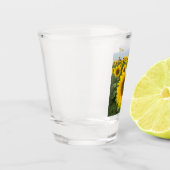 Yellow Sunflower Harvest Shot Glas (Links)