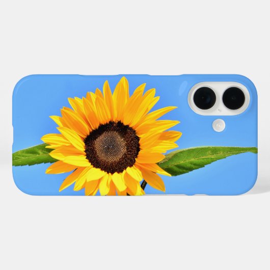 Yellow Sunflower iPhone Case (Achterkant (horizontaal))