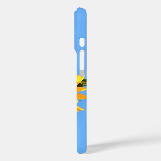 Yellow Sunflower iPhone Case (Achterkant / Links)