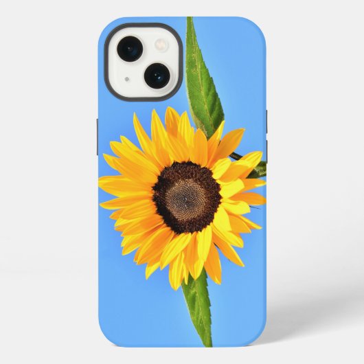 Yellow Sunflower iPhone Case Hoesje (Achterkant)
