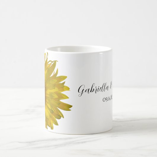 Yellow Sunflower Koffiemok (Center)