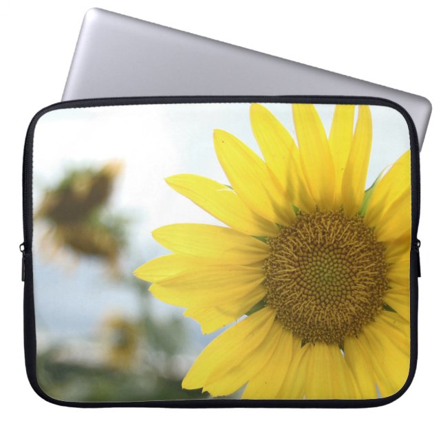 Yellow SunFlower Laptop Sleeve (Voorkant)