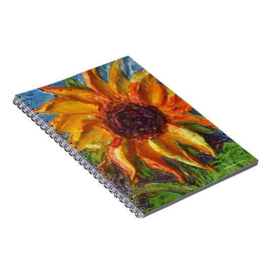 Yellow Sunflower notebook Notitieboek (Rechterzijde)