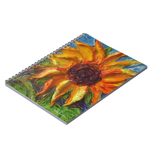 Yellow Sunflower notebook Notitieboek (Linkerzijde)