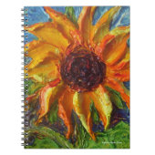 Yellow Sunflower notebook Notitieboek (Voorkant)