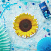 Yellow Sunflower Paper Picnic Party Birthday Bord (Feest)
