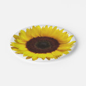 Yellow Sunflower Paper Picnic Party Birthday Bord (Gekanteld)
