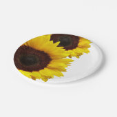 Yellow Sunflower Paper Picnic Party Birthday Bord (Gekanteld)