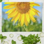 Yellow Sunflower Persoonlijke benaming Theedoek (Gevouwen)