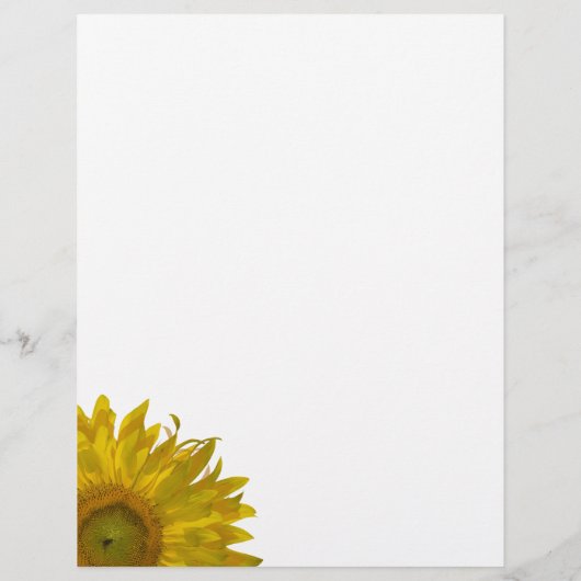 Yellow Sunflower Quinceanera Menu (Achterkant)