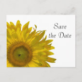 Yellow Sunflower Quinceanera Save the Date Aankondigingskaart (Voorkant)