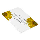 Yellow Sunflower Quinceanera Save the Date Magneet (Rechterzijde)