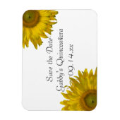 Yellow Sunflower Quinceanera Save the Date Magneet (Verticaal)