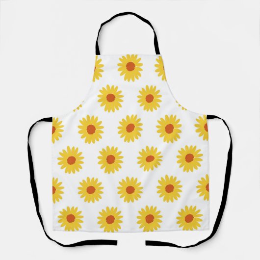 Yellow Sunflower  Retro Y2K-patroon Schort (Voorkant)