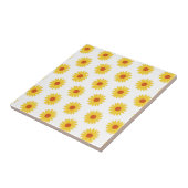 Yellow Sunflower  Retro Y2K-patroon Tegeltje (Zijkant)