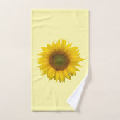 Yellow Sunflower Rustic Land Bad Handdoek (Handdoek)