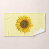 Yellow Sunflower Rustic Land Bad Handdoek (Handdoek)