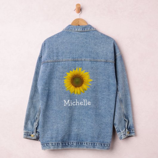 Yellow Sunflower Rustic Land Denim Jacket (Hangar)