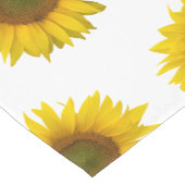 Yellow Sunflower Rustic Land Korte Tafelloper (Hoek)