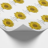 Yellow Sunflower Sweet 16 Birthday Cadeaupapier (Hoek)