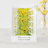 Yellow Sunflower Sympathiekaart Kaart (Gele Bloem)