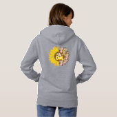 Yellow Sunflower trendy vibrant color paper art Hoodie (Achterkant volledig)