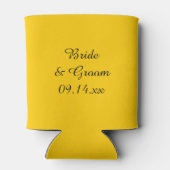 Yellow Sunflower Wedding Favor Blikjeskoeler (Achterkant)