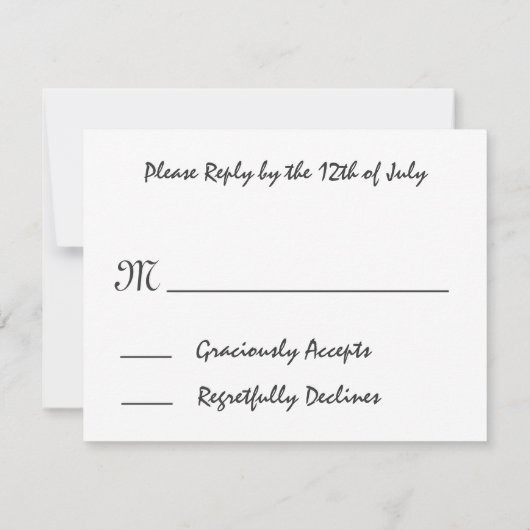 Yellow Sunflower Wedding RSVP-reactiekaart RSVP Kaartje (Achterkant)