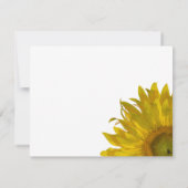 Yellow Sunflower Wedding RSVP-reactiekaart RSVP Kaartje (Achterkant)