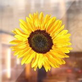 Yellow Sunflower Window Cling Raamsticker (Vel 2)