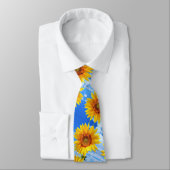 Yellow Sunflowers Summer Neck Tie Stropdas (Gebonden)