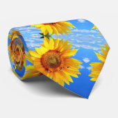 Yellow Sunflowers Summer Neck Tie Stropdas (Opgerold)