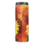 Yellow Sunflowers Thermal Tumbler Thermosbeker (Achterkant)