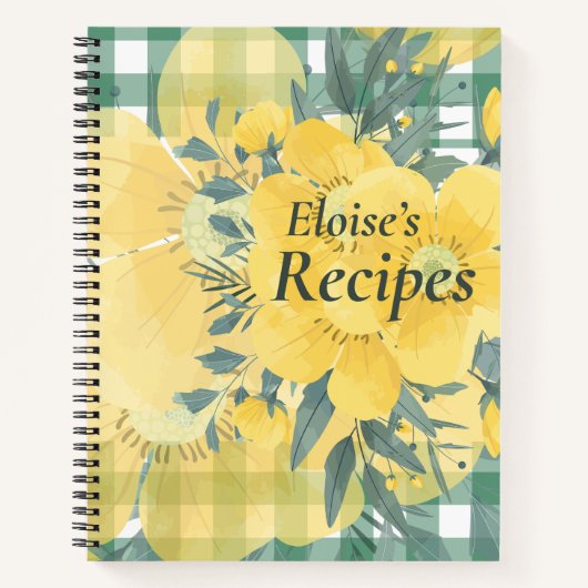 Yellow Sunny Blossoms Recept Boek (Voorkant)