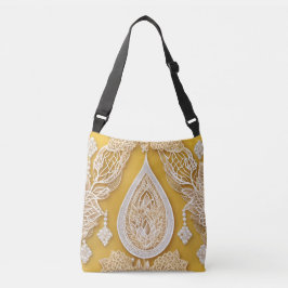 Yellow Sunny Days AI art Crossbody Tas